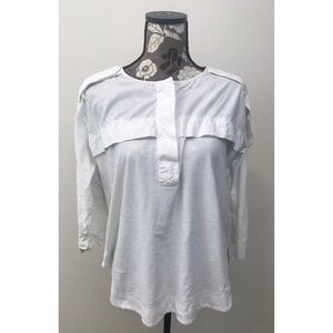 EUC MADEWELL white long sleeve shirt